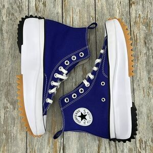 Converse Run Star Hike Canvas Platform Active Sneaker Shoes Size 9.5